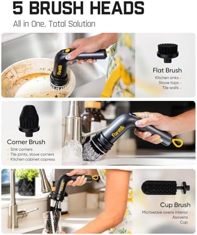 G9 Handy Cordless Electric Spin Scrubber, for Kitchen