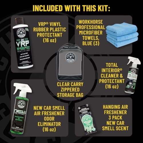 New Car Scent Detailing Kit, Air Freshener & Interior Care