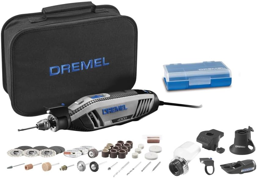 4300-5/40 Rotary Tool Kit w/LED Light, 5 Attachments, 40 Accessories