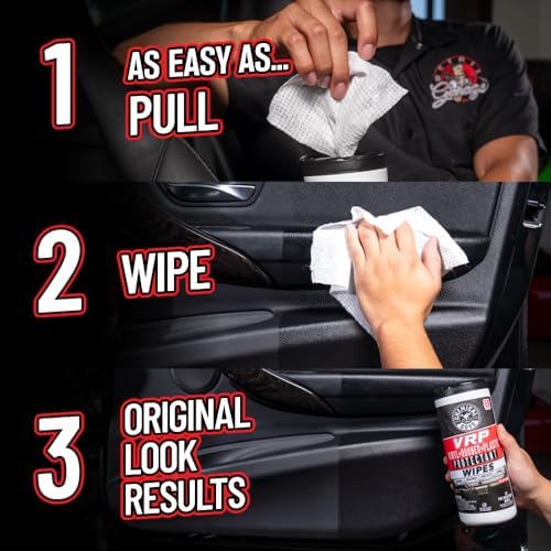 VRP Vinyl, Rubber & Plastic Shine Wipes, 30 Count, 2 Pack