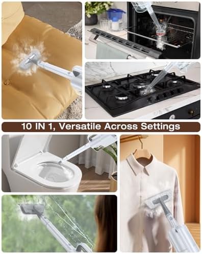 Steam Cleaner, 10-in-1 Detachable Handheld Steam Mop for Multi-Surface