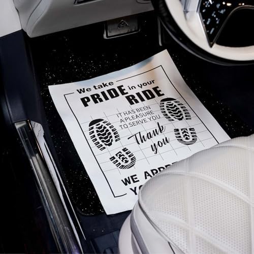 100Pcs Paper Floor Mats for Cars, Disposable Auto Detailing Floor Mats