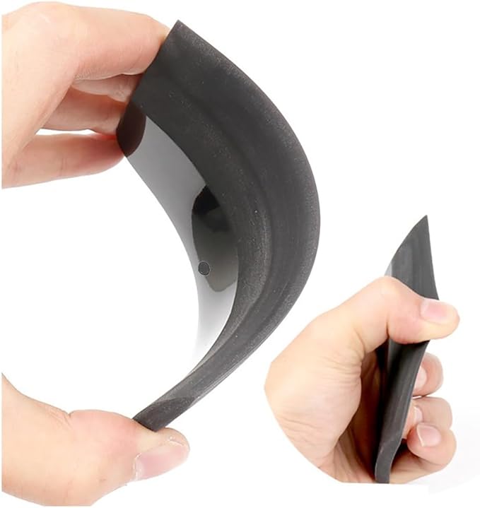 3Pcs Magnetic PPF Squeegee Window Tint Tools Auto Car Paint Protection Film Install Tool, Soft Rubber Scraper Application for Windshield Glass Tinting, Cleaning and Bubble Removal (Black Magnet)