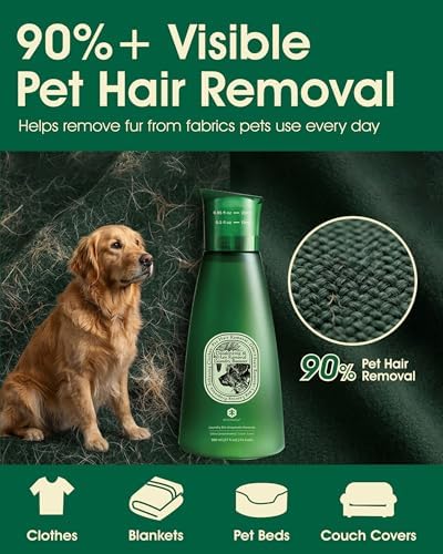 Pet Hair Remover for Laundry Booster, Odor & Stain Removal, 53 Loads