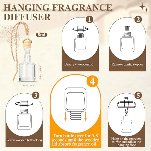 Car Air Freshener,18 Pack Long Lasting Hanging Air Freshener Diffuser