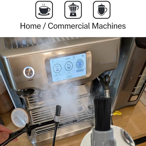 Espresso Machine Cleaning Brush with 36 Inch Silicone Hose Steam Wand Tool