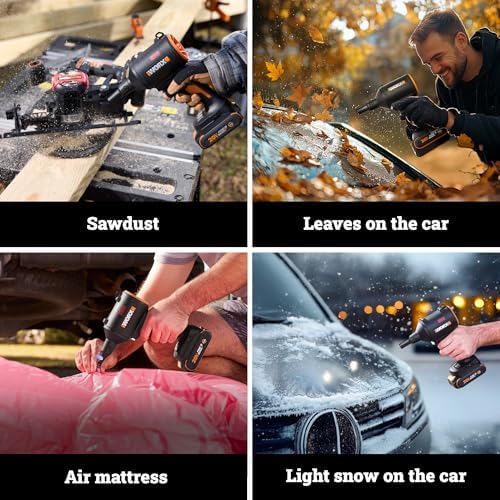WORX Cordless Blower/Inflator, 20V Dust Cleaner, WX099L.9
