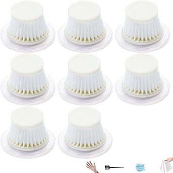 8 pack Replacement HEPA Filters for Horsepower Duck Vacuum Cleaner as Seen on TV,Washable & Reusable Filters for Duck Vac Cordless Vacuum, High-Efficiency Filtration for Handheld Vacuum Models - Cleanova