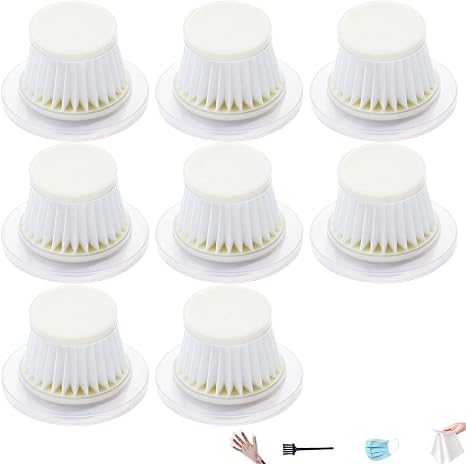 8 pack Replacement HEPA Filters for Horsepower Duck Vacuum Cleaner as Seen on TV,Washable & Reusable Filters for Duck Vac Cordless Vacuum, High-Efficiency Filtration for Handheld Vacuum Models - Cleanova