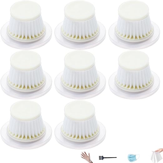 8 pack Replacement HEPA Filters for Horsepower Duck Vacuum Cleaner as Seen on TV,Washable & Reusable Filters for Duck Vac Cordless Vacuum, High-Efficiency Filtration for Handheld Vacuum Models - Cleanova