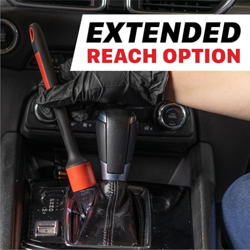 Universal Ultra Soft ESS Detailing Brush Combo (2-Piece Set) – Ultra Soft Bristles, Non-Slip Handle, Chemical Resistant – Ever So Soft Precision Cleaning for Auto Interior & Exterior