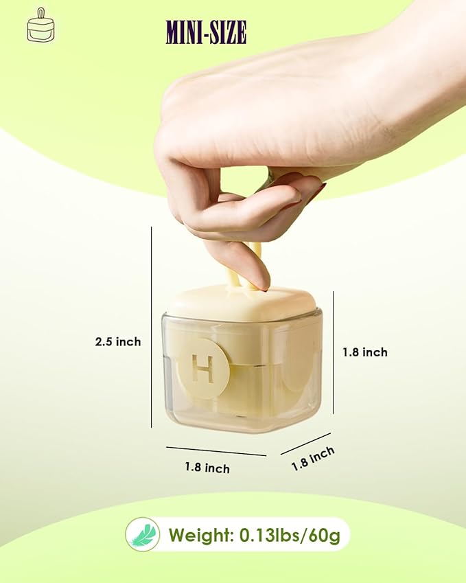2Pcs Mini Lint Remover Roller, Reusable Lint Gel Roller, Washable Pet Dog Cat Hair Remover for Clothing, Pet Hair, Dust, Lint, Travel and Home Use(Green+Beige)