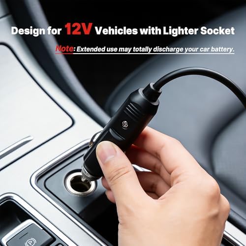 12V Car Vacuum Cleaner, 7000 Pa Handheld Vacuum, 16 FT Cord, Black