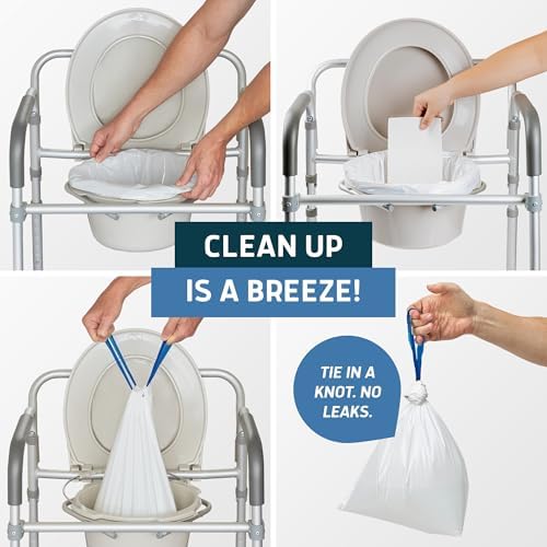 Commode Liners & Absorbent Pads - Value Pack Medical Grade 50 Bags