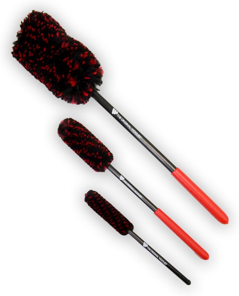 Woolie 3 Piece Kit - 18", 12" & 8" Woolie Brushes - Perfect Set for the Dirtiest of Wheels