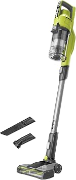RYOBI 18 V ONE+ RSV18-0 Cordless Floor Vacuum Cleaner (30 AirWatt Suction Power, 820 l/min Airflow, 24 cm Wide Floor Noz