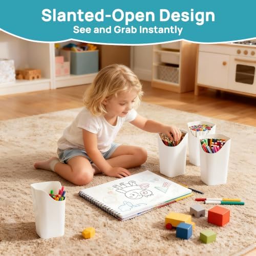 24 QT Clear Plastic Craft Organizer with Detachable Inserts,1 Pack