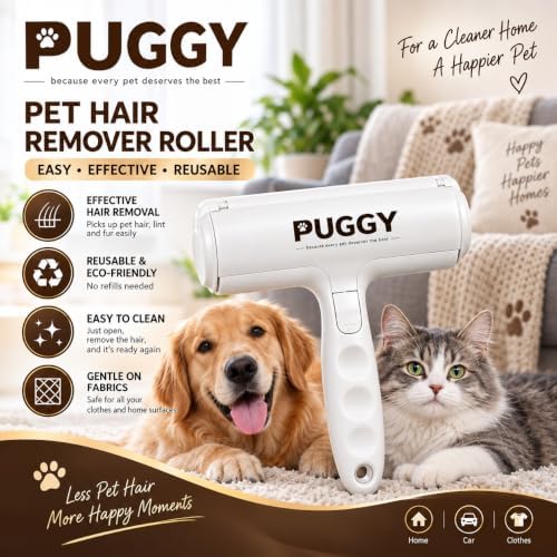 Pet Hair Remover Roller,, Reusable Lint Roller For Dog & Cat Hair