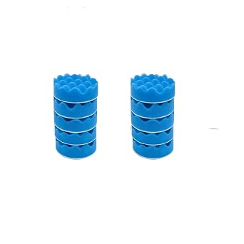 10 Pcs 3 Inch Polishing Pad Foam Drill Sponge Buffing Pads 80mm Flocking Car Buffer for Detail Polisher Waxing Cleaning(