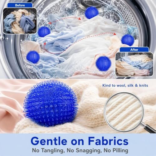 Pet Hair Remover for Laundry,Suitable for Washing Machines,Dryers-12PCS
