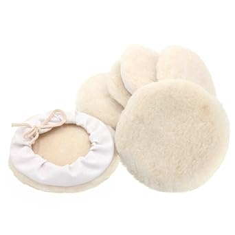 Irfora 6pcs 7-inch Buffing Pads Car Bonnet Buffing Waxing Pad Kit Buffer Polishing Polisher Pad Wool Buffering Pads for 