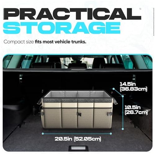Trunk Organizer - Foldable Car Organizer & Storage for SUVs & Trucks