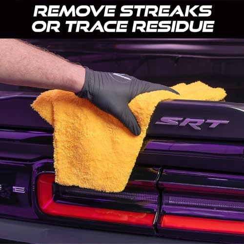 VIKING Plush Microfiber Cleaning Cloth for Cars, 16 x 16 Inch, 6 Pack