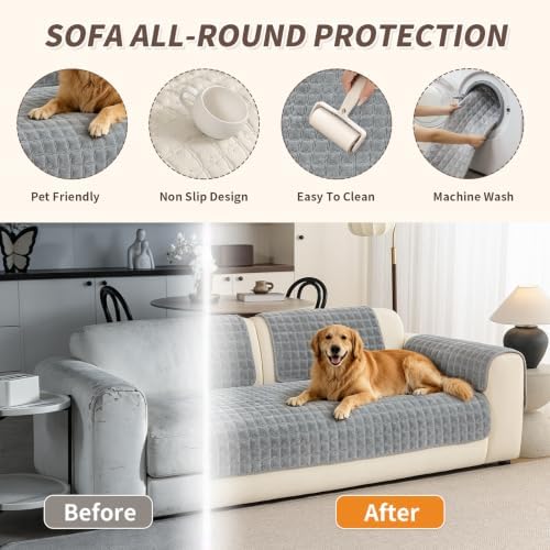 Couch Covers for Sectional Sofa, Sectional Couch Covers for Dogs Pets