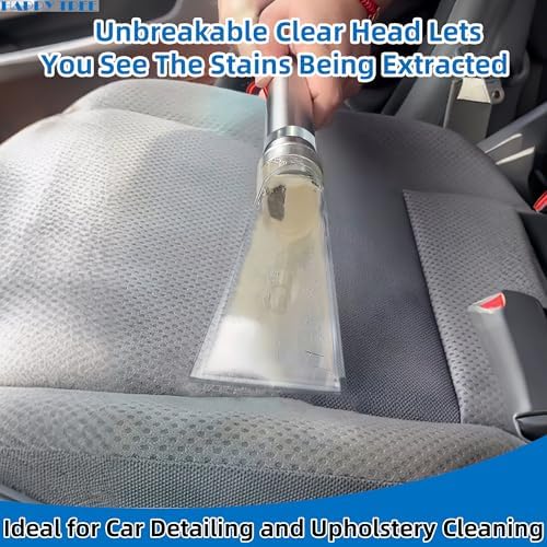 Universal Fit All Brands' Shop Vac Extractor Hose Kit Adapter Wet-Dry Extraction Accessory for Upholstery & Carpet Cleaning Auto Detailing Wet Vaccum Accessories with 25 Feet Water Hose