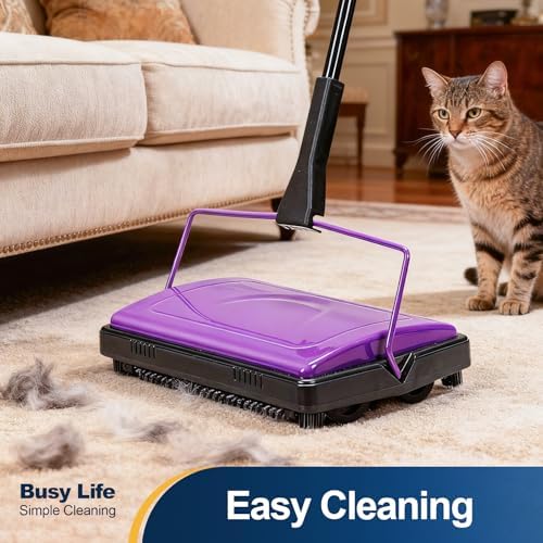 Carpet Sweeper Cleaner Manual Household Sweeper Lightweight