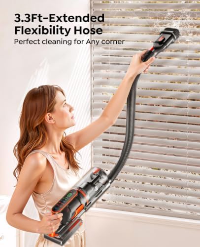 Cordless Vacuum Cleaner, 650W/55Kpa/70Mins Cordless Stick Vacuum Cleaners