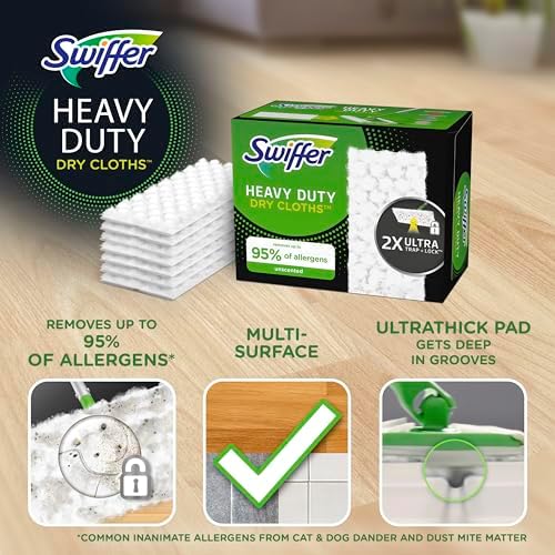 Sweeper Heavy Duty Dry Sweeping Cloths, 40 Count