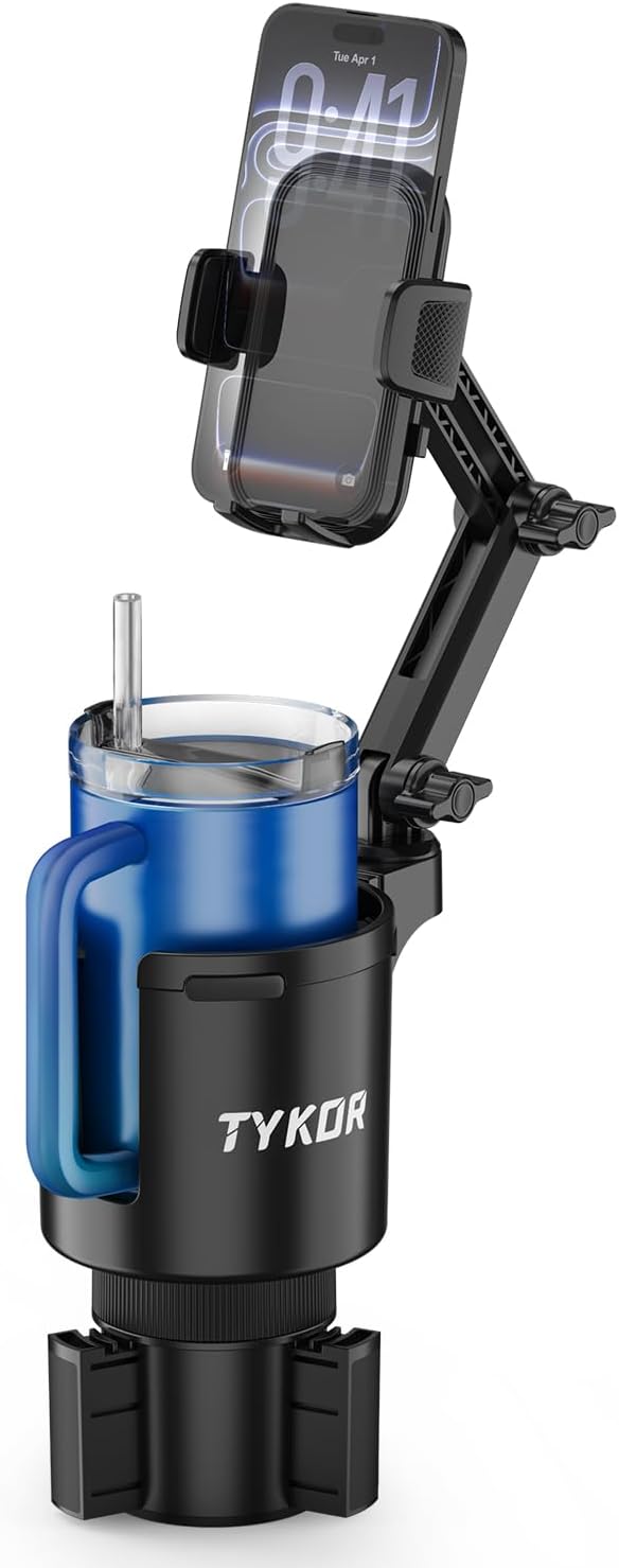 Cup Holder Phone Holder for Your Car, 2 in 1 Cup Holder Phone Mount