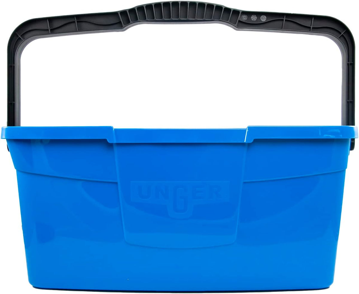 Professional 3 Gallon Bucket – Compact Cleaning Bucket, Comfort-Grip Handle, 2 Pour Spouts, Portable Cleaning Supplies, Plastic Mop Bucket for Floor, Window & Household Cleaning
