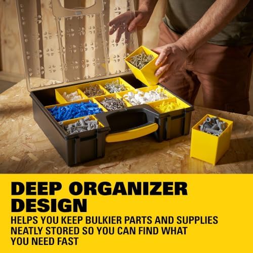 Deep Pro Small Parts Organizer, 10 Compartments (STST14710)