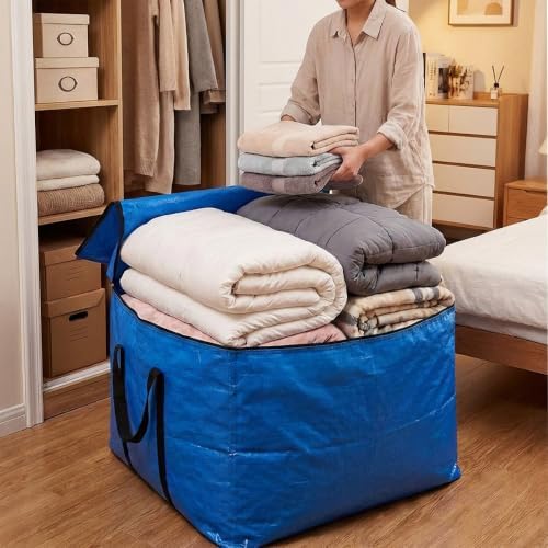 Extra Large Cube Moving Bags (Black, 25"x25"x25" - 2 Pack)
