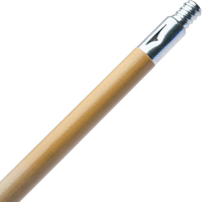 Nanoskin Professional Long-Reach 60-Inch Hardwood Handle with Universal Threaded Die-Cast Tip for Professional Cleaning, Auto Detailing, Industrial Use - Compatible with 85-671 & 85-673 Brush Heads