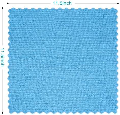 Microfiber Cleaning Cloth, 200 Pack Microfiber Towels for Cars, Multi-Purpose Shop Towels Cleaning Rags Bulk for Car, Home, Kitchen, 11.5’’ x 11.5’’, Blue