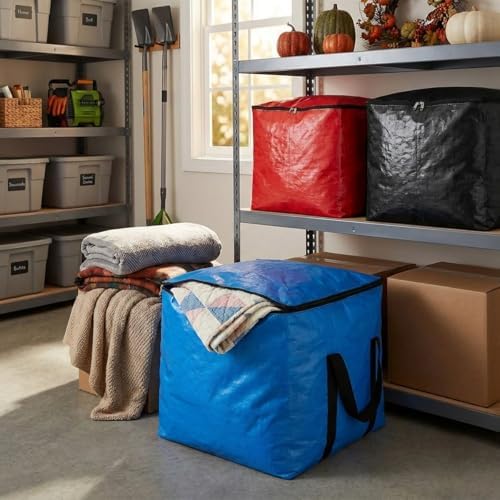 Extra Large Cube Moving Bags (Black, 25"x25"x25" - 2 Pack)
