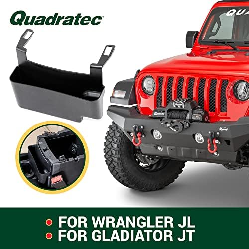 Center Console Storage Organizer Tray - Fits Jeep Wrangler JL, JLU & Gladiator JT 2018-2022 - Non-Slip Liner - Small Item Phone, Keys, Money, Change, Holder - Interior Jeep Accessories