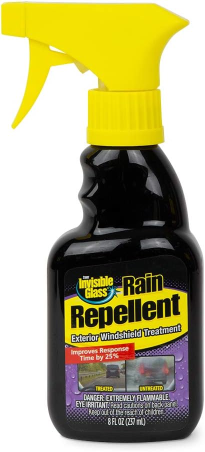 Invisible Glass 92482 Premium Rain Repellent for Exterior Window Treatment for Automotive Glass and Windshields to Prote