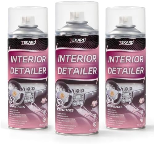 Interior Detailer Spray, Aerosol Car Interior Cleaner, 3 x 15 oz