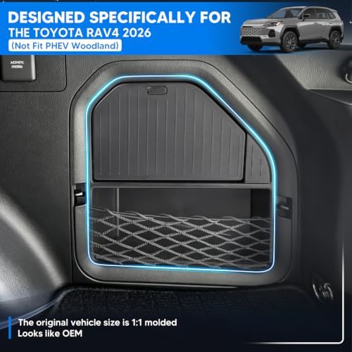 Trunk Side Storage Box for Toyota RAV4 2026 Accessories