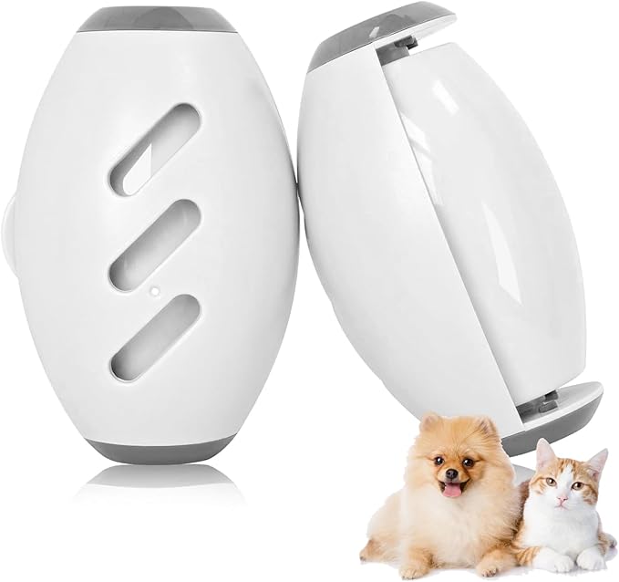 Portable Lint Roller, 2 Pack Travel Size Reusable Lint Rollers, Extra Sticky Small Lint Remover for Cat Dog Pet Hair and Clothes(White)