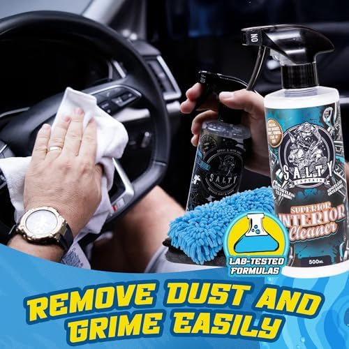 Salty Captain Ultimate 15-Piece Car Cleaning Kit – Car Wash Kit