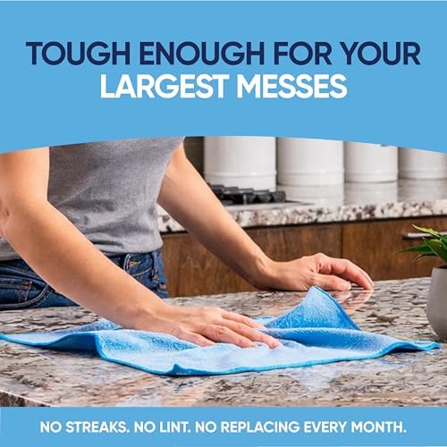 12" x 12" Cleaning Cloths (50 Pack) - Reusable Towels, Wash Rags, Dust Cloth, All-Purpose: Kitchen, Dish, Cars, Shop, Glass (Green)
