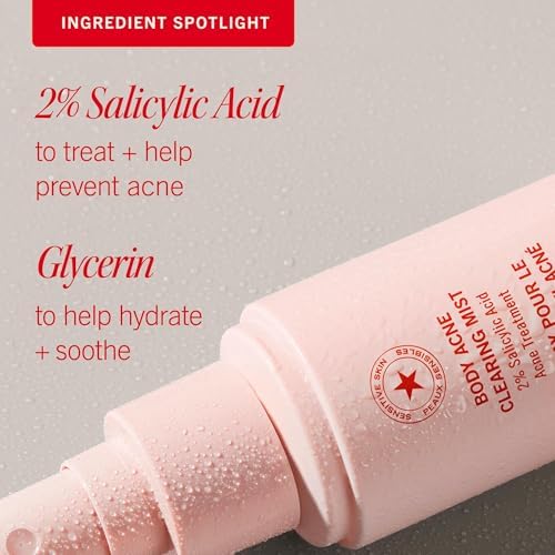 First Aid Beauty Body Acne Spray, 2% Salicylic Acid, 3 oz