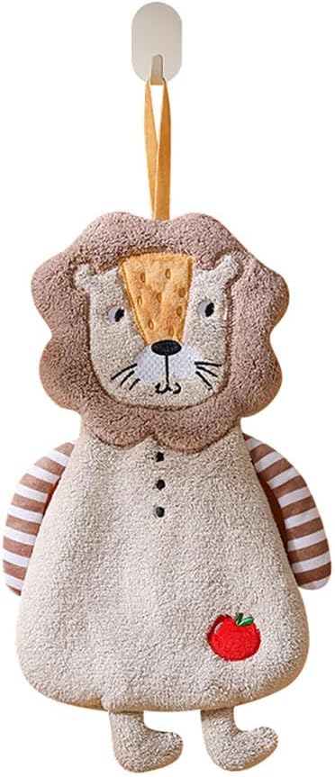 Kids Hanging Hand Towels for Bathroom Coral Fleece Hand Towels Fluffy Coral Fleece Quick Dry Bath Hand Drying Towels Cut