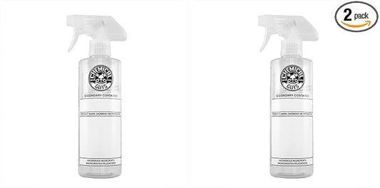Chemical Guys ACC150 Secondary Container Dilution Bottle with Natural Sprayer, 16 oz., 2 Pack