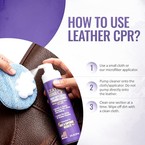 Heavy Duty Leather Foaming Cleaner, 8 oz